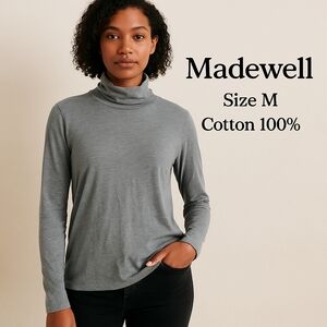 Madewell Women's Gray Turtleneck Pullover – Size M